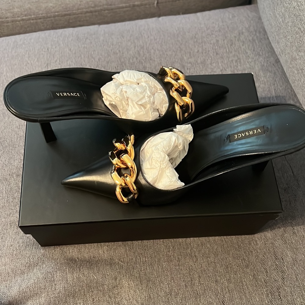 Versace Medusa Chain Mules